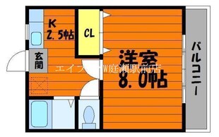 中祥マンションＢの物件間取画像